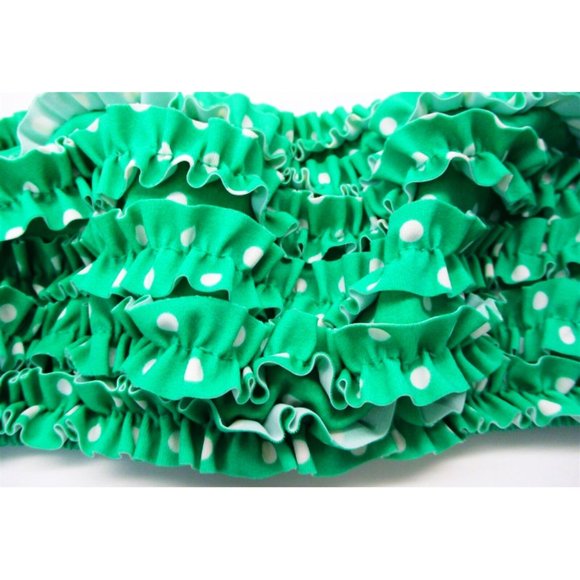 VS Kelly Green Polka Dot Bandeau Bralette Tube Top - Picture 3 of 6